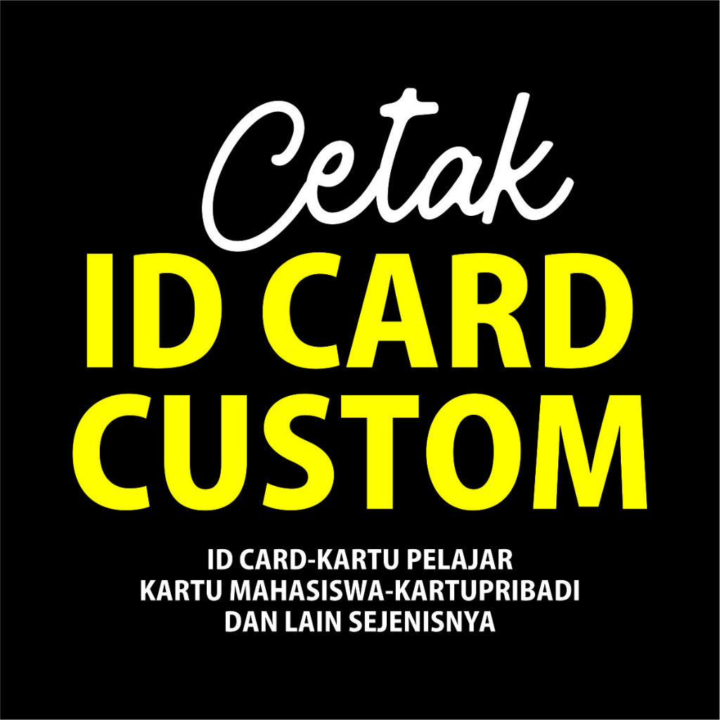 

PVC id card kartu member Sehari Jadi