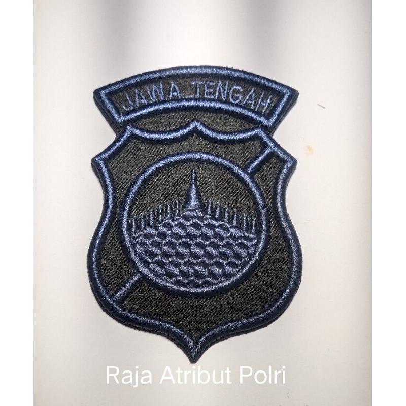BORDIR JATENG BRIMOB HITAM BED JAWA TENGAH BRIMOB