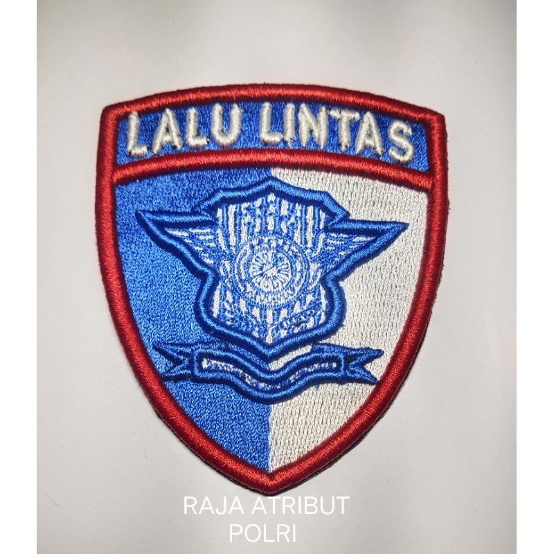LOGO POLRI LANTAS TERBARU BORDIR BED LALU LINTAS TIMBUL