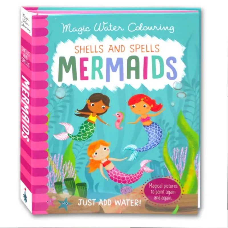 IK6 Magic Water Painting Colouring Book Reusable (Magical Pictures to Paint Again and Again. Just