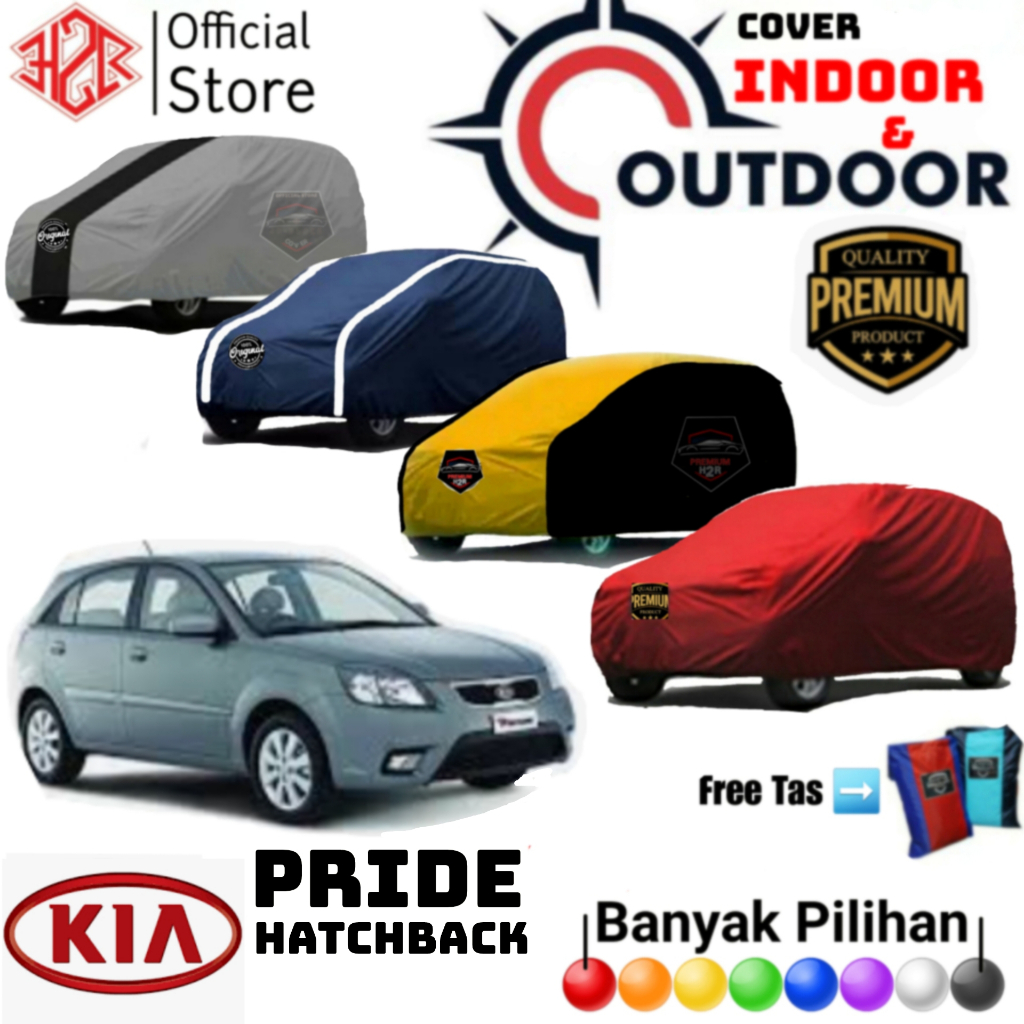 Cover Mobil Kia Pride, Sarung Mobil Kia Pride, Selimut Mobil Kia Pride, Polyester Premium