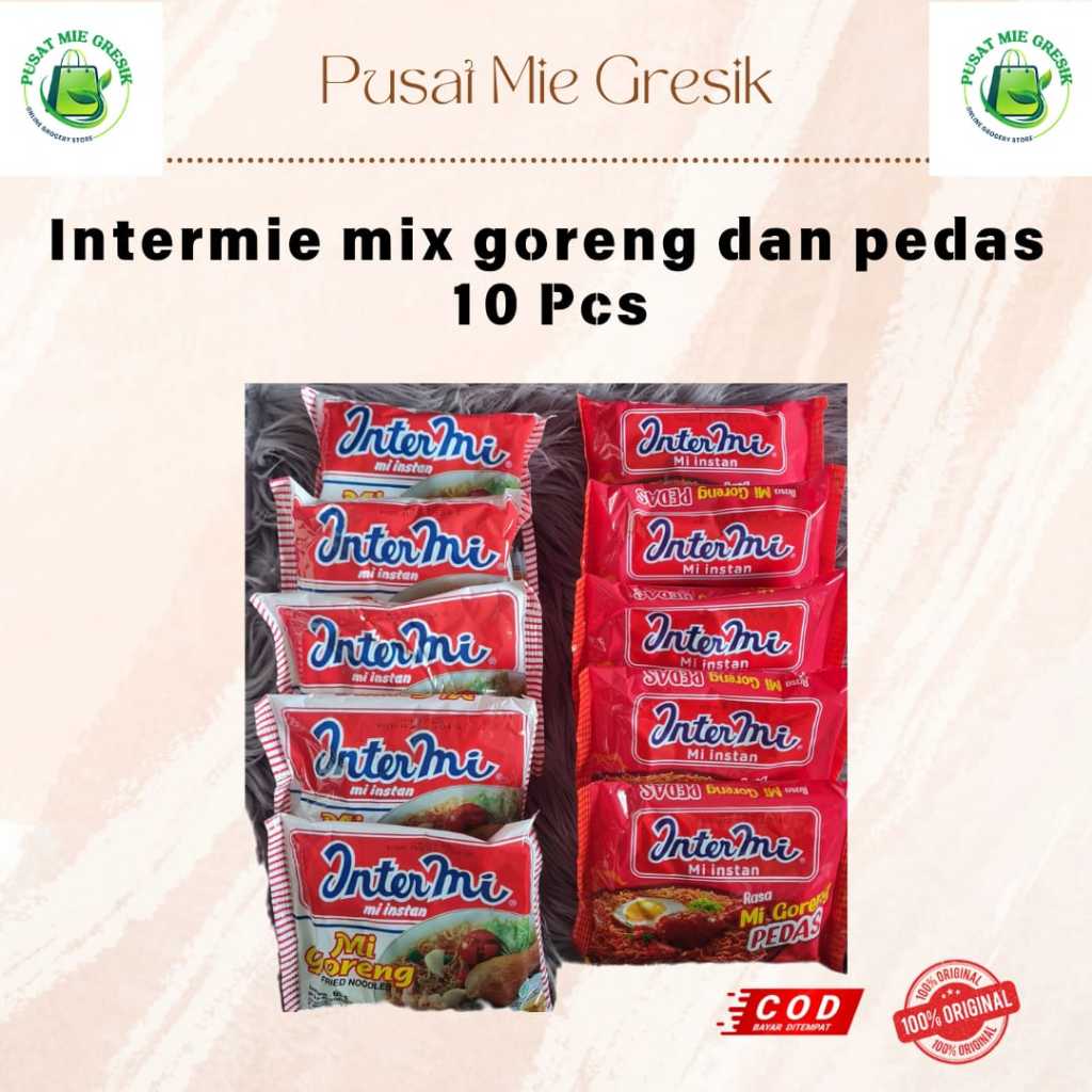 

Paket Murah Intermie Goreng Mix 10 pcs Goreng dan Pedas