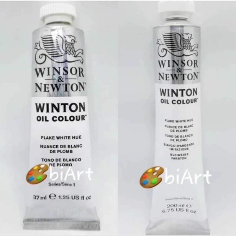 

Cat Minyak Winton Oil Colour 200ml / 37ml Flake White Hue Winsor & Newton