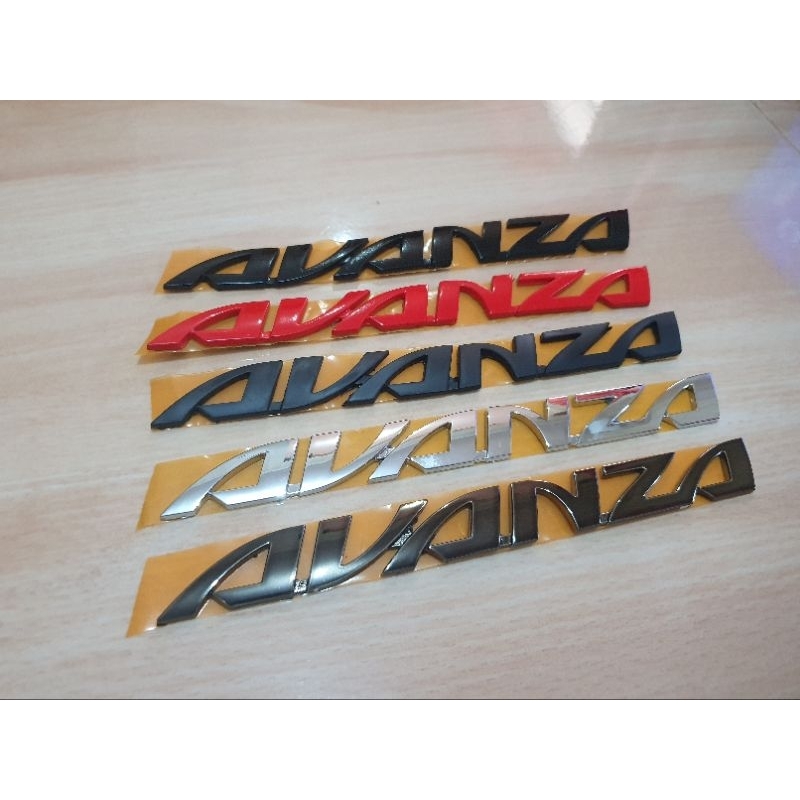 EMBLEM TULISAN AVANZA TOYOTA AVANZA