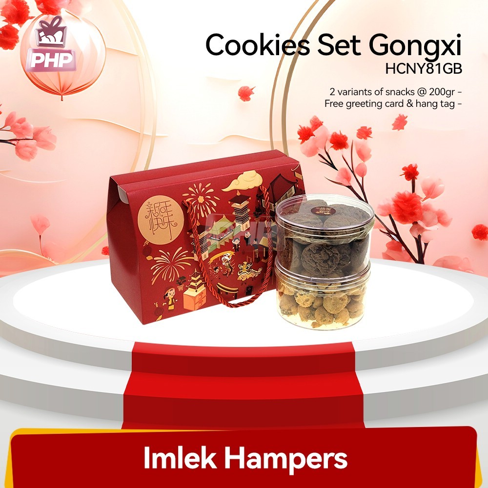 

#PHP Hampers Snack & Kue Kering Cookies Set Imlek CNY - Paket Gong Xi