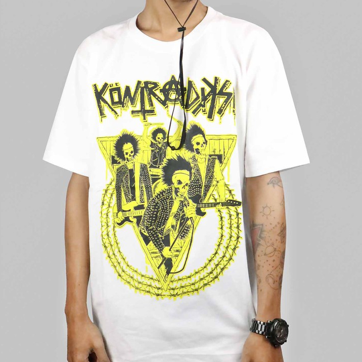 Original Tshirt Kontradiksi - Dbeat White