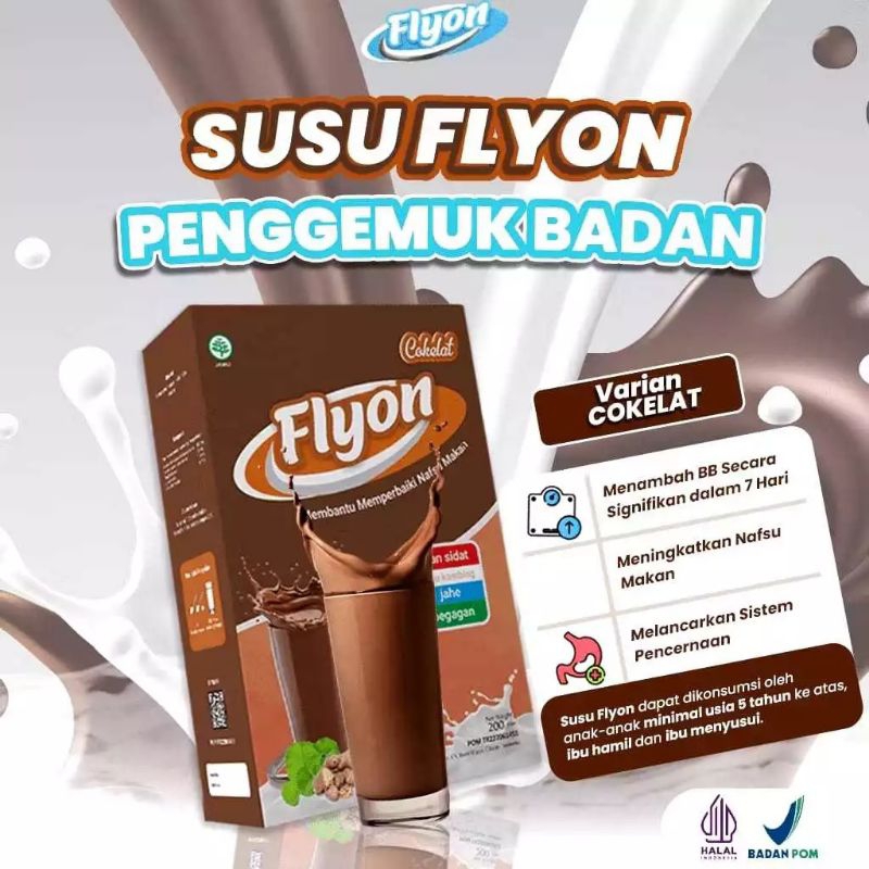 

Susu Flyon COKLAT Susu Penggemuk Badan Dan Penambah Nafsu Makan Original Vitamin Penggemuk Badan Herbal Susu Gemuk