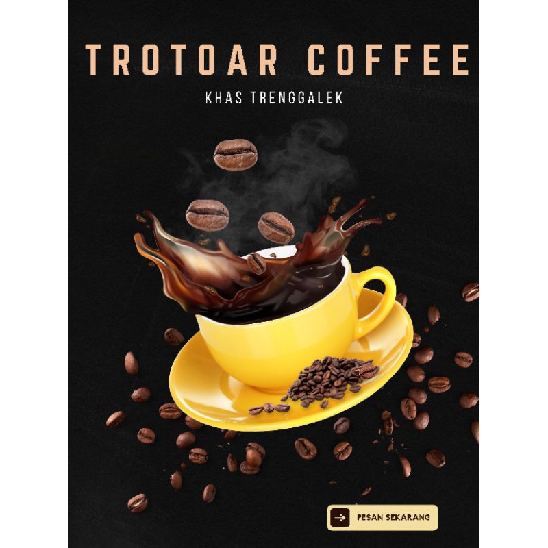 

kopi bubuk khas trenggalek asli 100% biji kopi tanpa campuran