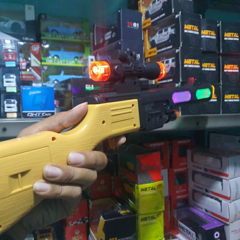 GDM - Mainan tembakan AKM rif led anak laki laki