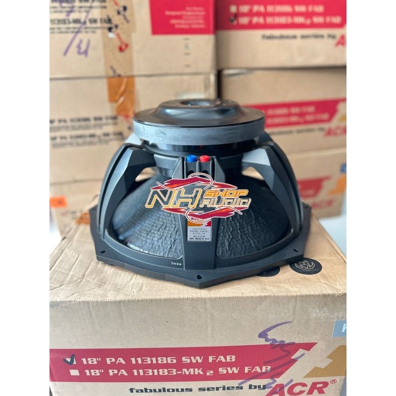 Speaker 18" ACR FABULOUS PA-113186 SW.18 inch Subwoofer - ACR Fabulous Series