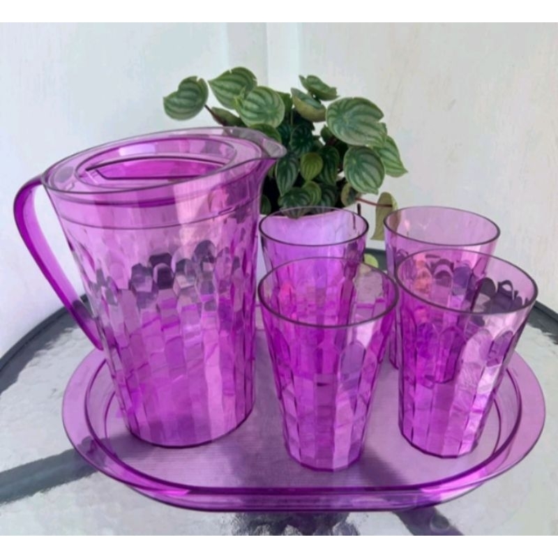 Prisma Pitcher Set / Prisma Glass / Pitcher Tupperware / Gelas Tupperware/prisma glass tupperware