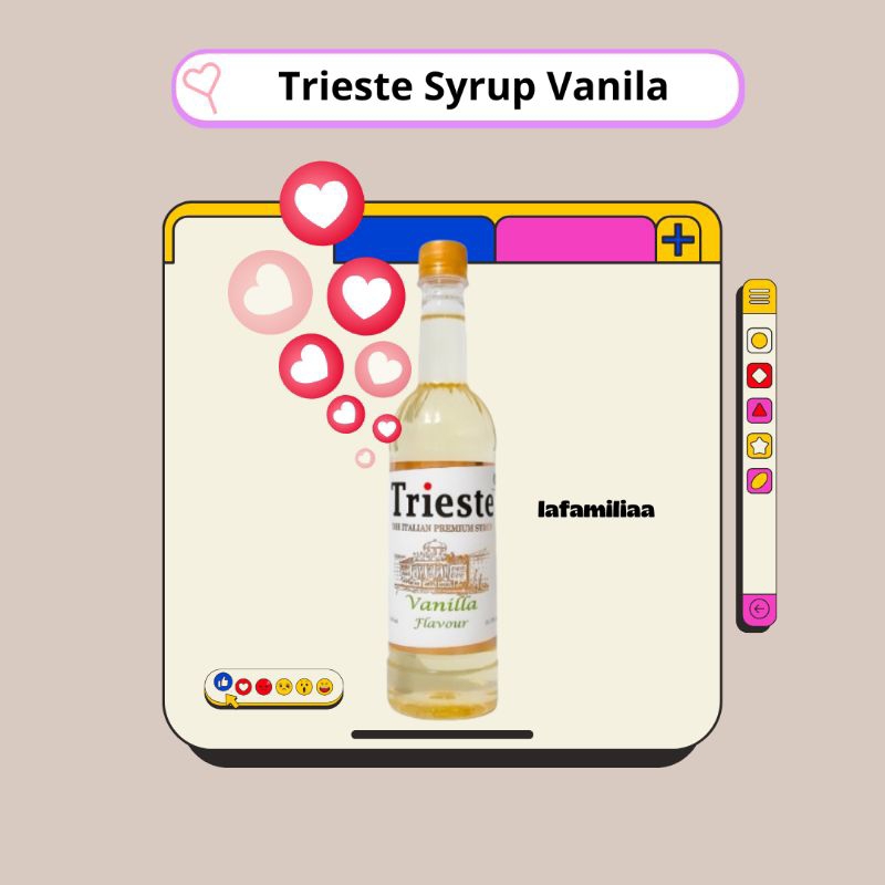 

Trieste Syrup Vanila 650ml