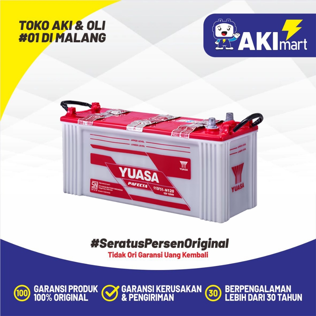 Aki Mobil Yuasa N120
