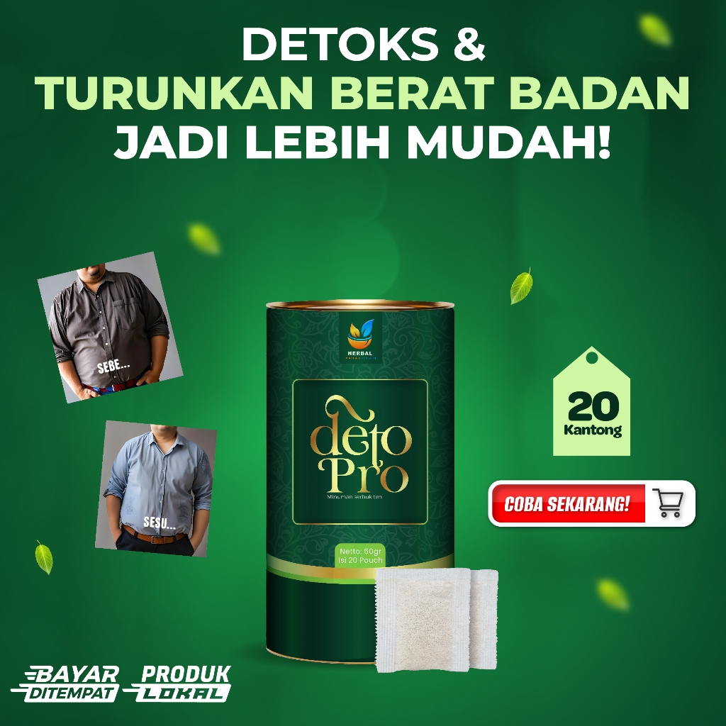 

Deto Pro Teh Herbal Alami Organik Untuk Proses Detoks Alami Tubuh pelangsing Badan
