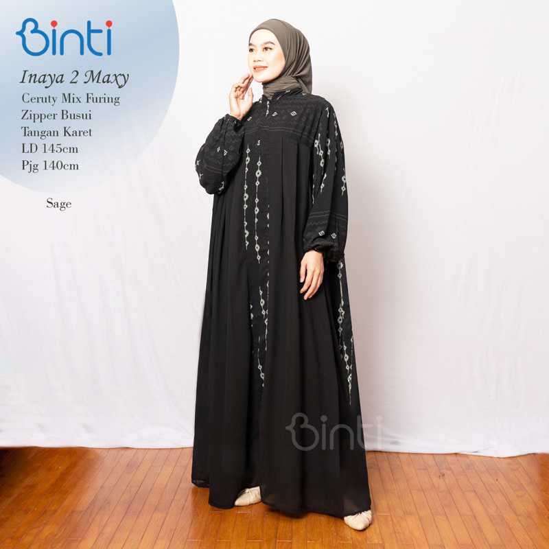 Gamis Jumbo Wanita Inaya 2 Maxy by enter matt Ceruty Mix Furing ld 144