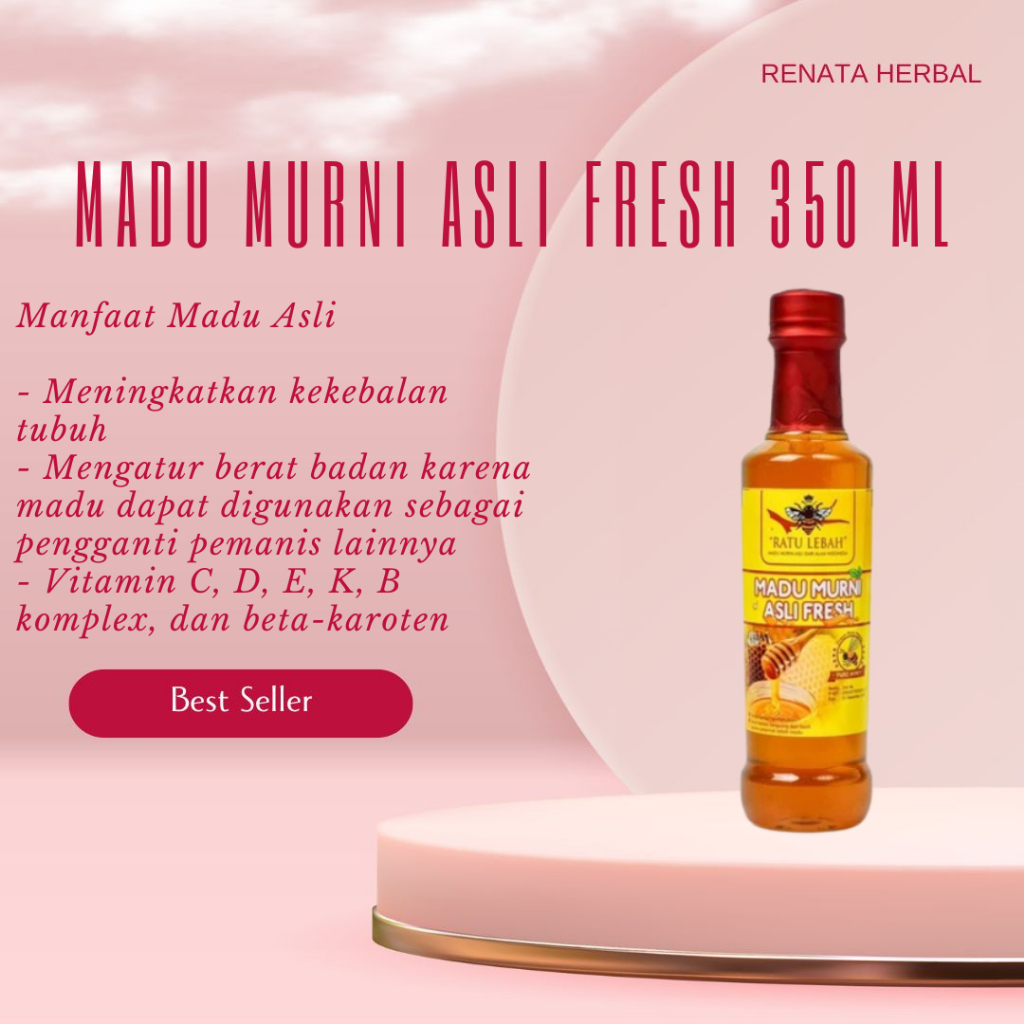 

Original Madu Murni Asli Fresh 350 ml Madu Mentah Raw Honey Ratu Lebah