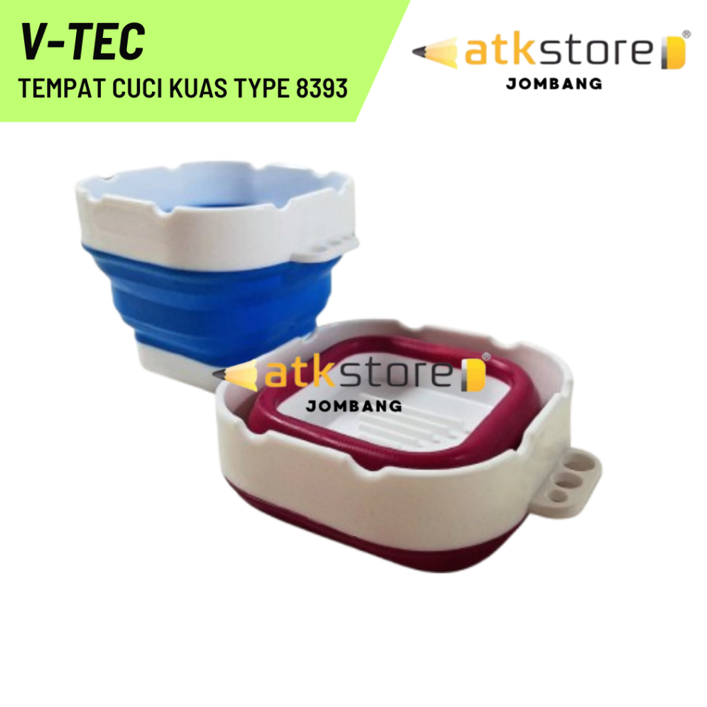 

V- TEC Tempat Cuci Kuas 8393 / Brush Cleaner / Cup Tempat Kuas Brush Rinser Paint Brush Cleaner