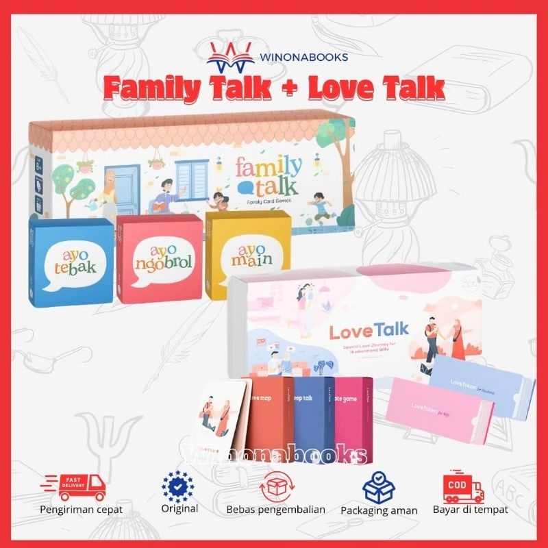 Love Talk dan family talk kartu permainan suami istri Kartu Talk dan Play Membantu Pasangan menetuka