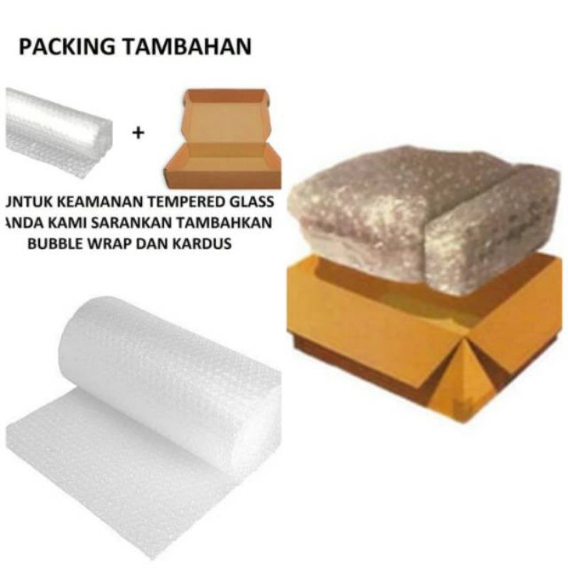 

PACKING TAMBAHAN KARDUS + BUBBLE WRAP