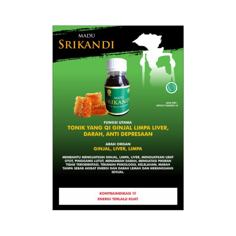 

Madu Srikandi 330gram - Madunya Wanita Dewasa