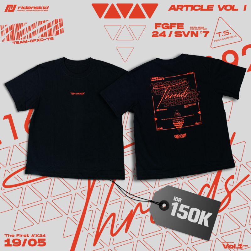 TSHIRT BAJU KAOS TERAS SEPEDA UNISEX