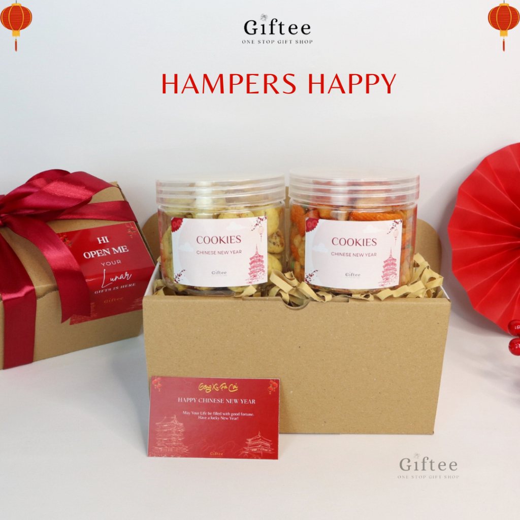 

HAMPERS HAPPY HAMPERS IMLEK SNACKS MURAH PREMIUM ANEKA SNACK PAKET 2 TOPLES MIX NUT SOES COKELAT MAKANAN KUE KERING COOKIES KEMASAN JAR GIFT BOX TUKARAN KADO HADIAH BINGKISAN PARCEL SOUVENIR SINCIA LUNAR CHINESE NEW YEAR TAHUN BARU CNY BY GIFTEE ID