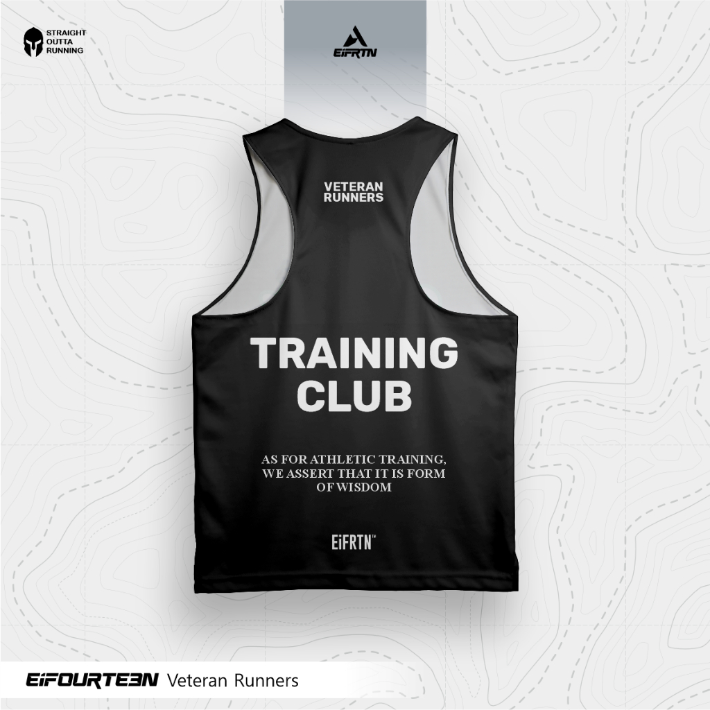 EiFRTN Baju Kaos Jersey Olahraga Running Singlet Lekbong Eifourteen Custom Design Veteran Runners