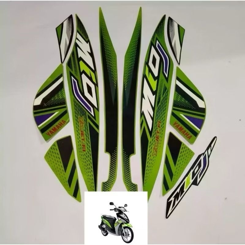 Striping sticker bodi poled yamaha mio j 2012 terlaris