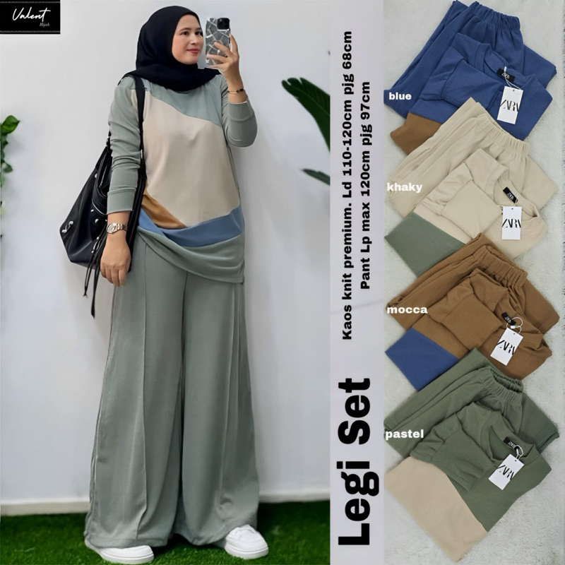 kinan one set kulot terbaru fisti one set knit setelan celana kekinian