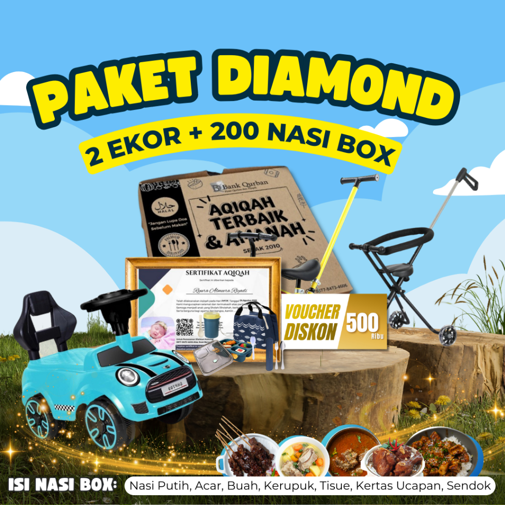 

Paket Aqiqah Diamond Banyak Bonusnya !