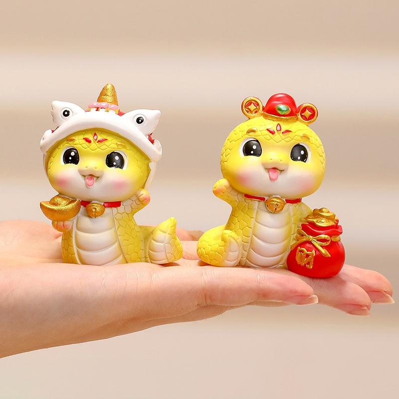 Pajangan Imlek Dekorasi Imlek Pajangan Rezeki 2025 Imlek Cny 2025 Ornamen Ular Pajangan Meja Pajanga