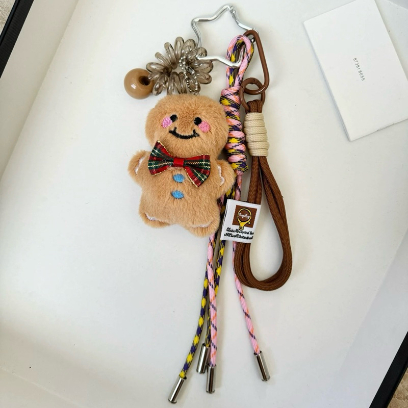 PO| Monstell Gantungan kunci tas|bag charm aesthetic | strap bag keychain carabiner boneka kue jahe 
