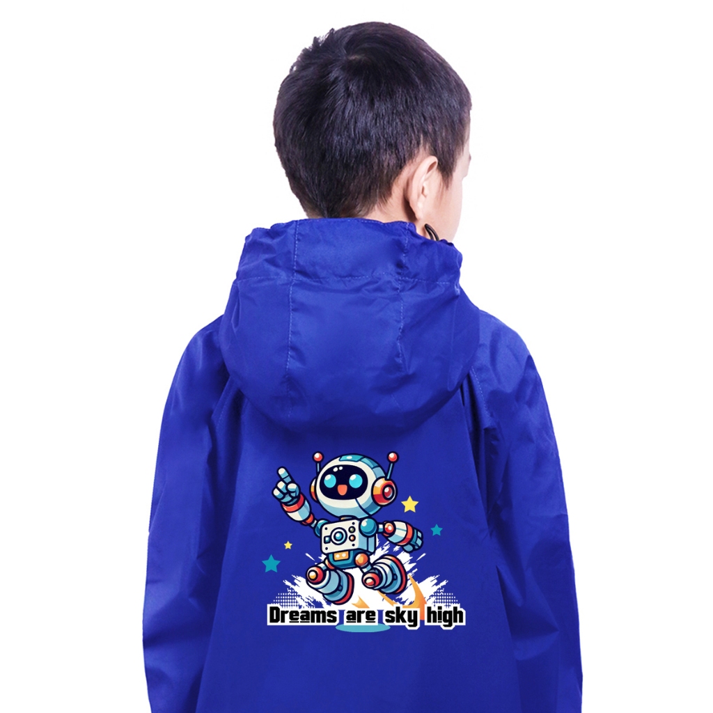 Kids stuff Jaket Anak Waterproof Dream Are Sky  Bisa Custom Nama