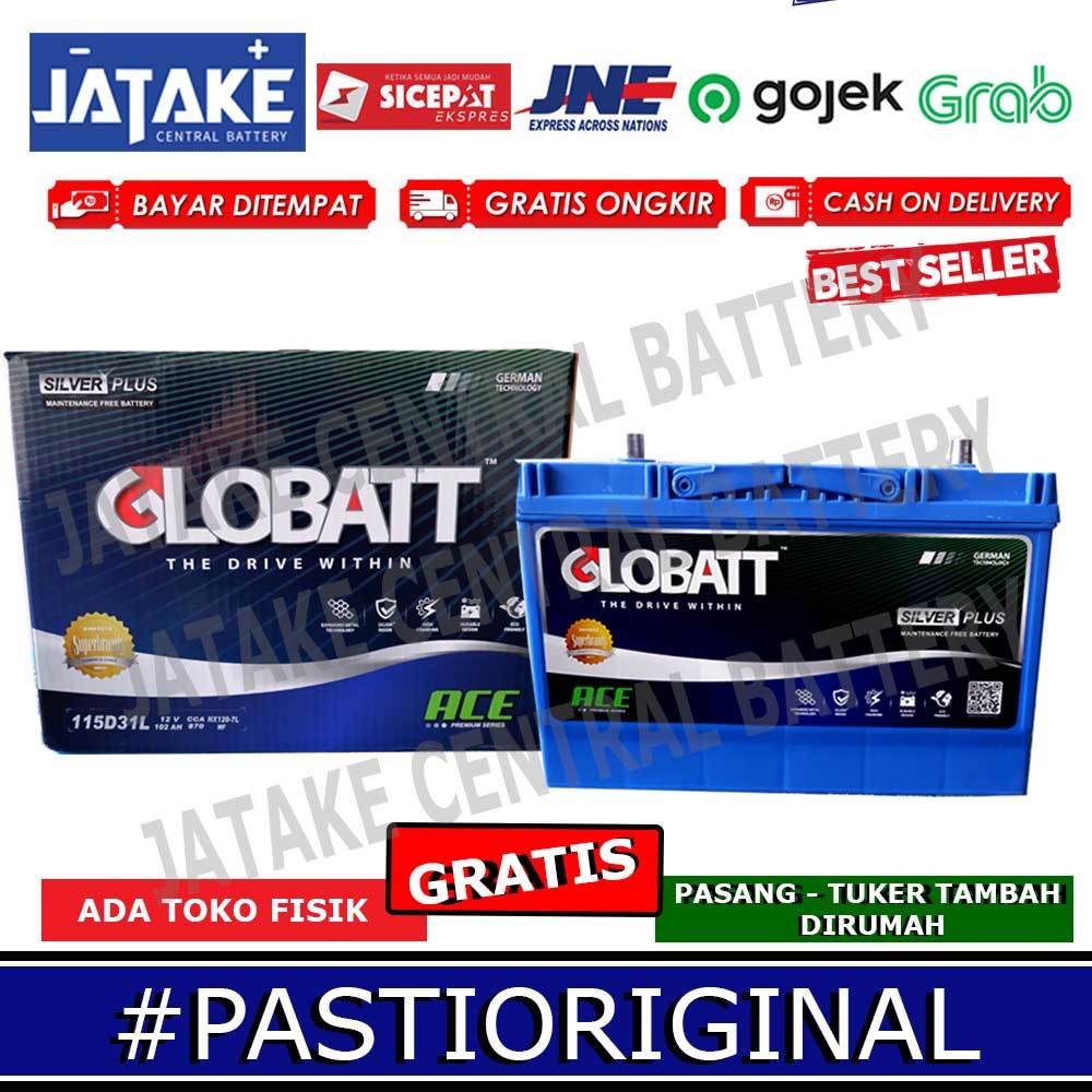 Aki Kering 115D31L 95D31L Globatt Maintenance Free