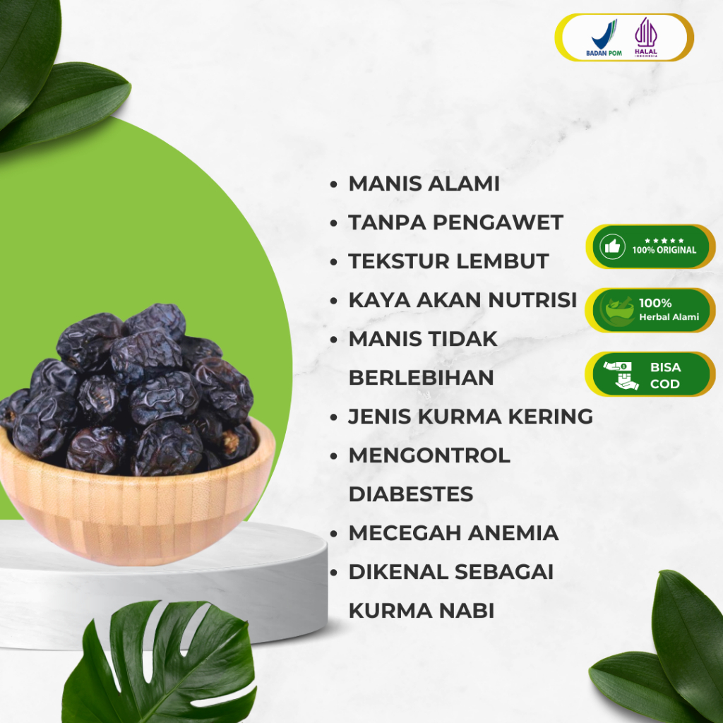 

Kurma Ajwa Asli 100% Original Kurma Nabi Kurma Ajwa Madinah