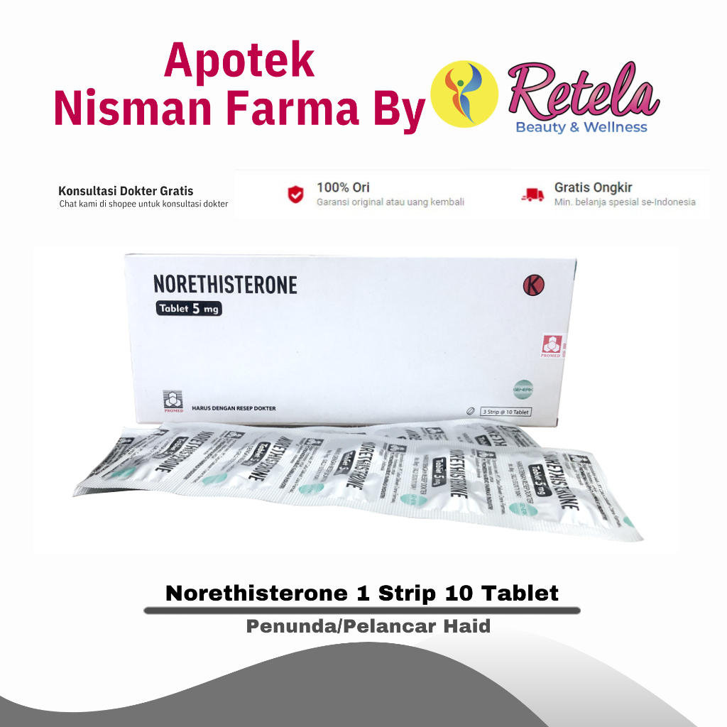 Norethisterone Tablet 5 mg 1 Strip 10 Tablet