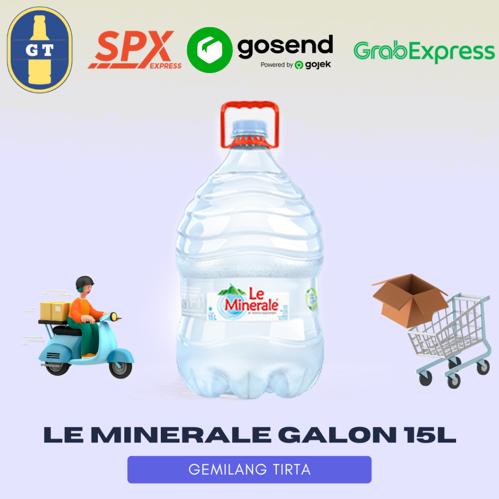 

LE MINERALE GALON 15L - LEMIN LEMINERAL 15 LITER MURAHHH