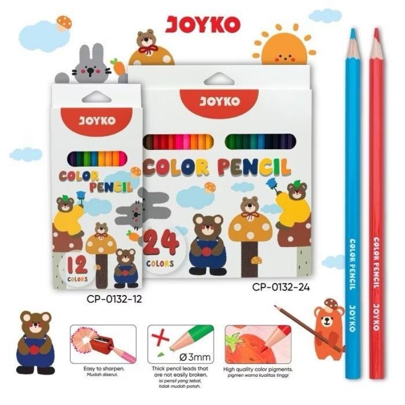 Color Pencil Pensil Warna Joyko CP-0132