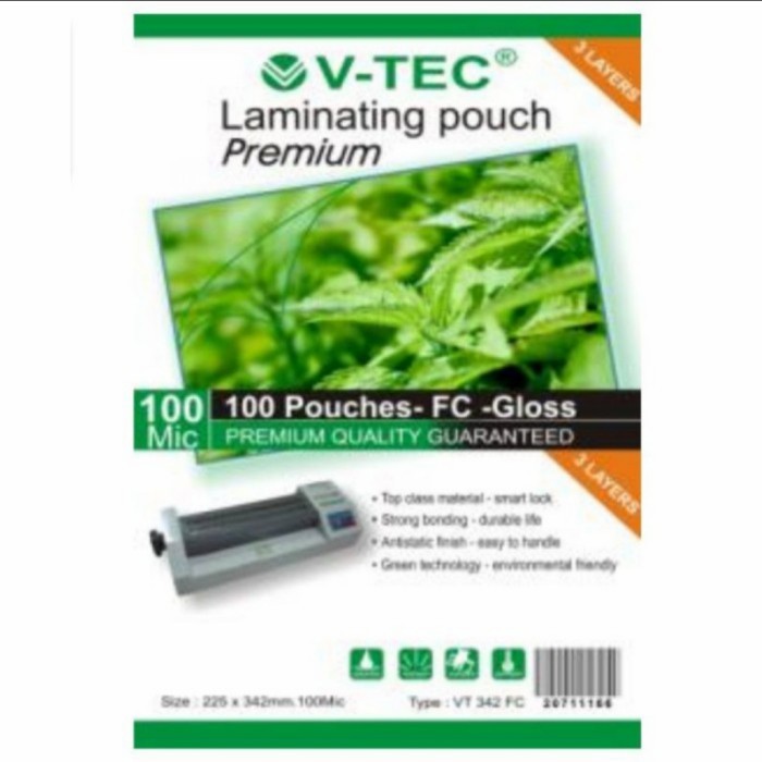 

V-TEC PLASTIK LAMINATING VT-342 FOLIO