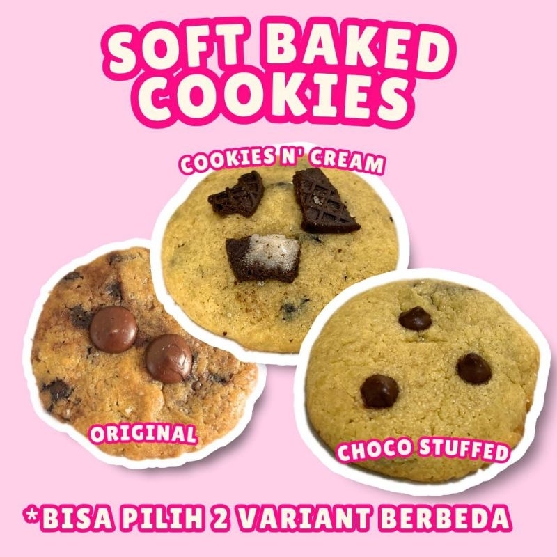 

Promo beli 2 soft baked cookies