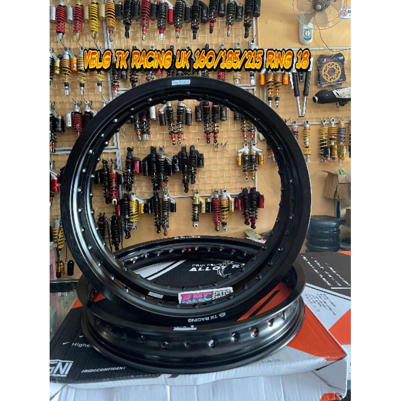 Velg Tk racing ukuran 160 185 215 ring 18 ori / Velg Rim Lingkaran Tk racing ring 18 ukuran 160 / 18