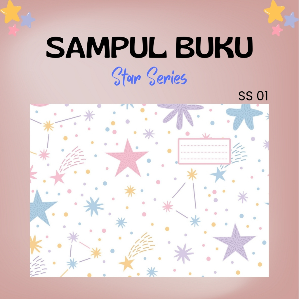 

(5 PCS) SAMPUL BUKU MOTIF AESTHETIC LUCU STAR | SAMPUL SIDU BIGBOSS