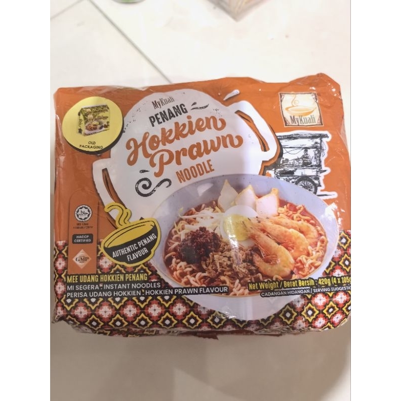 

(READY) My kuali penang hokkien prawn Noodle, my kuali penang White curry Noodle. mie Instant hokkien prawn Noodle. mie Instant penang White curry.