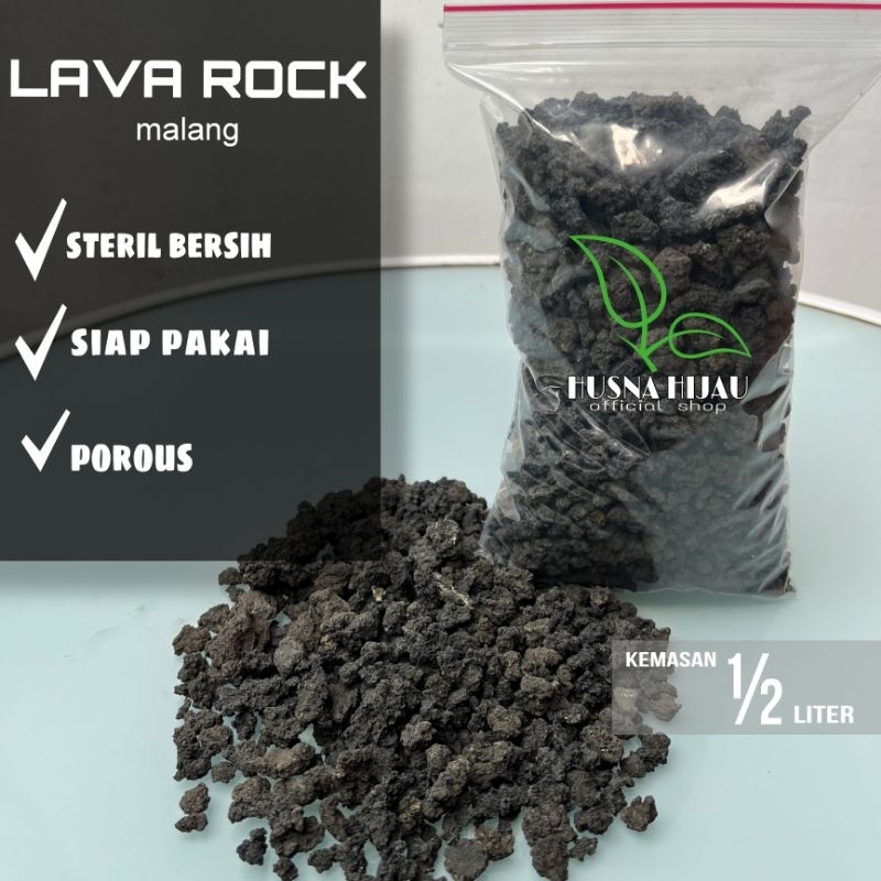 LAVA ROCK malang STERIL BERSIH SIAP PAKAI POROUS, media tanam