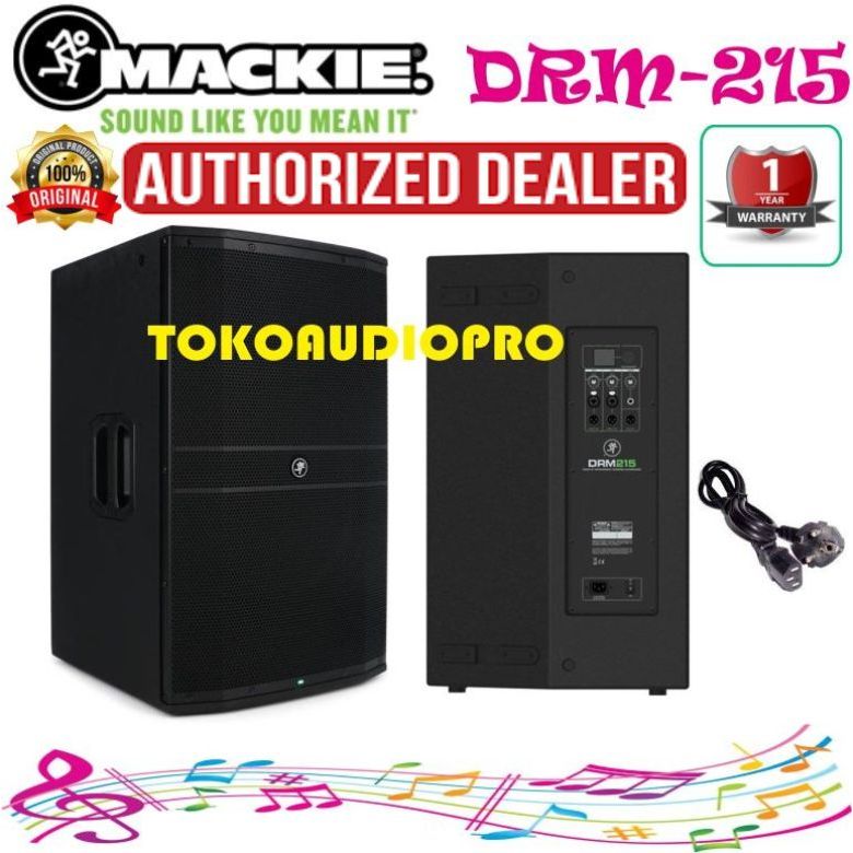 Speaker Mackie Mackie DRM215 1600W 15 inch Powered Speaker Aktif drm-215
