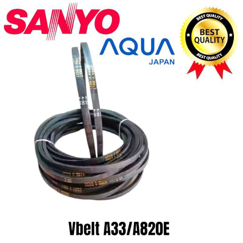 Fannbelt V-BELT mesin cuci Sanyo 2 tabung A33/A820E