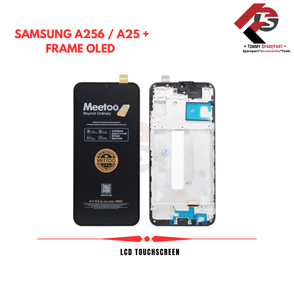LCD TOUCHSREEN + FRAME SAMSUNG A256 / A25 OLED MEETOO KUALITAS ORIGINAL