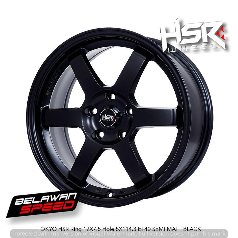 VELG TOKYO TE37 R17 INNOVA ERTIGA XPANDER BRV WRV HSR TOKYO RING 17 BLACK