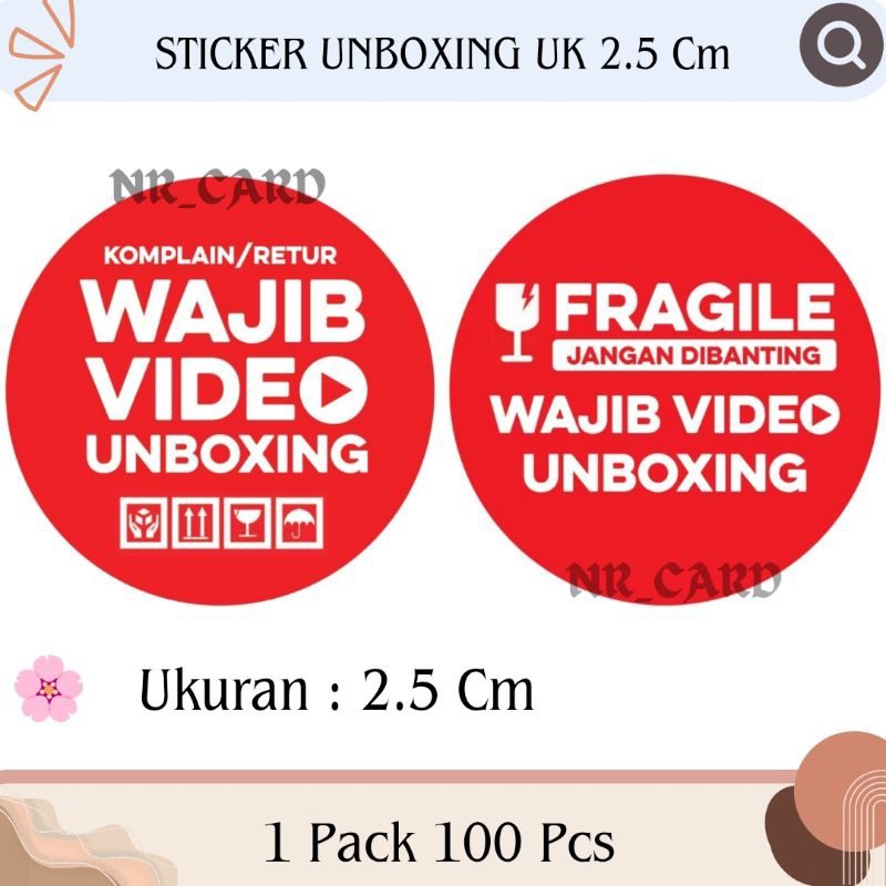 

( 100 Pcs ) STICKER UNBOXING || UK 2,5 Cm