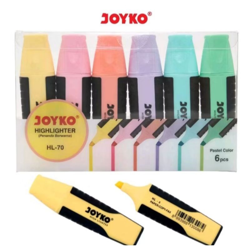 

STABILO WARNA/HIGHLIGHTER JOYKO HL-70 6WARNA PASTEL